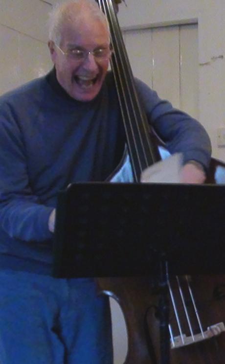Roger filled
with mirth